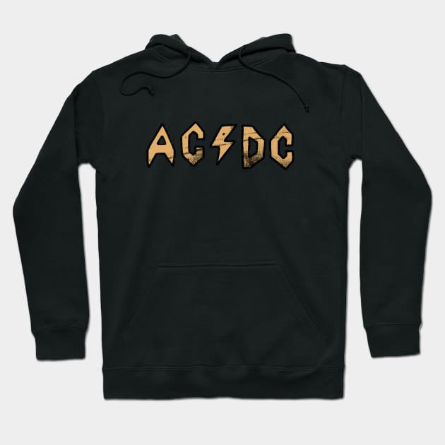 Butt-Head AC/DC Distressed - Brown Hoodie by Botak Solid Art